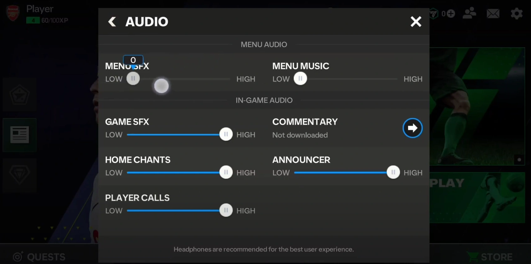 Atur Audio Di Tab Ini Fc Mobile