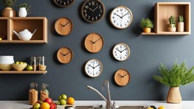 12 Desain Kitchen Clock Wall yang Menakjubkan untuk Rumah Anda 17 12 Desain Kitchen Clock Wall yang Menakjubkan untuk Rumah Anda