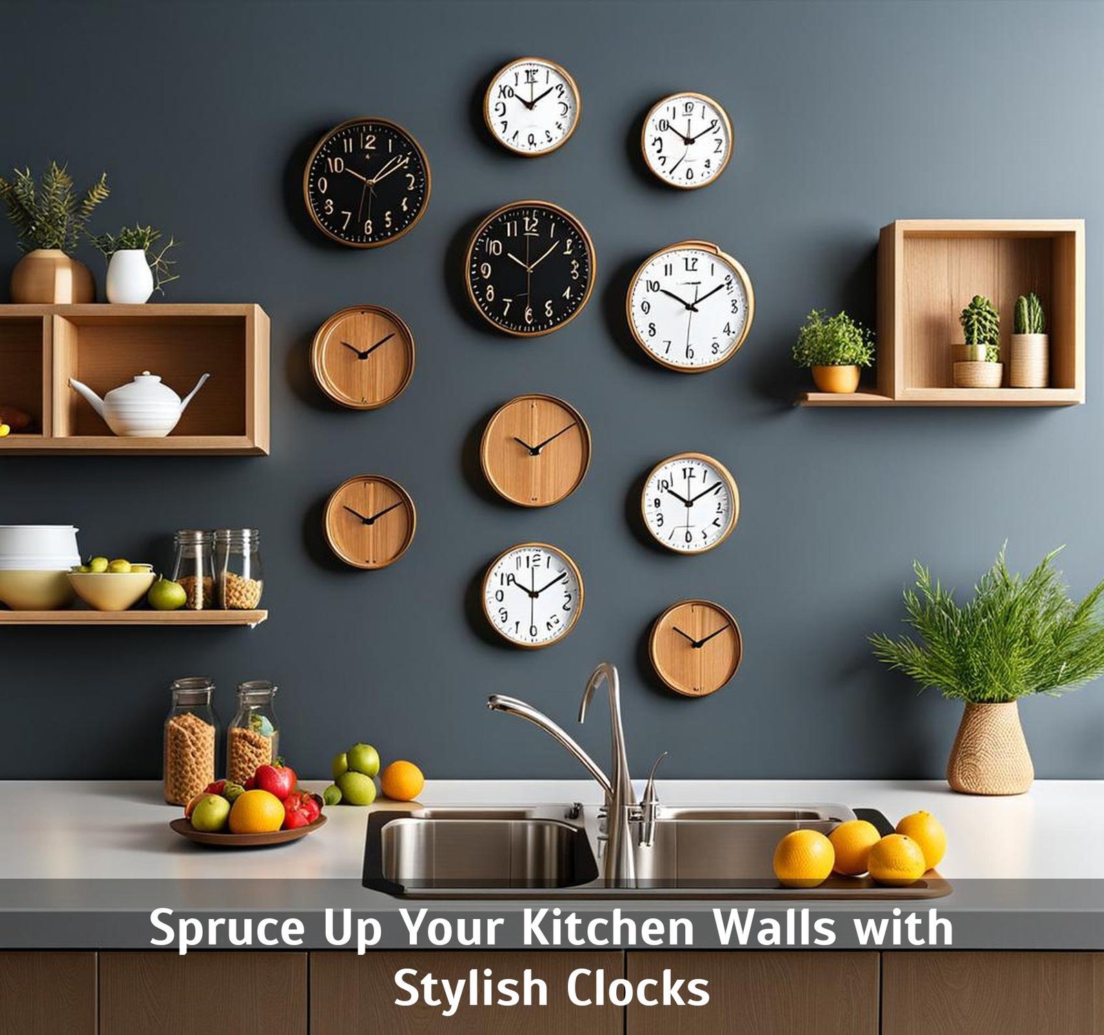 12 Desain Kitchen Clock Wall yang Menakjubkan untuk Rumah Anda 1