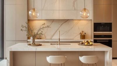 Beige Tone Kitchen Ideas: 10 Desain yang Membuat Anda Ingin Membuatnya Sendiri 9 Beige Tone Kitchen Ideas: 10 Desain yang Membuat Anda Ingin Membuatnya Sendiri
