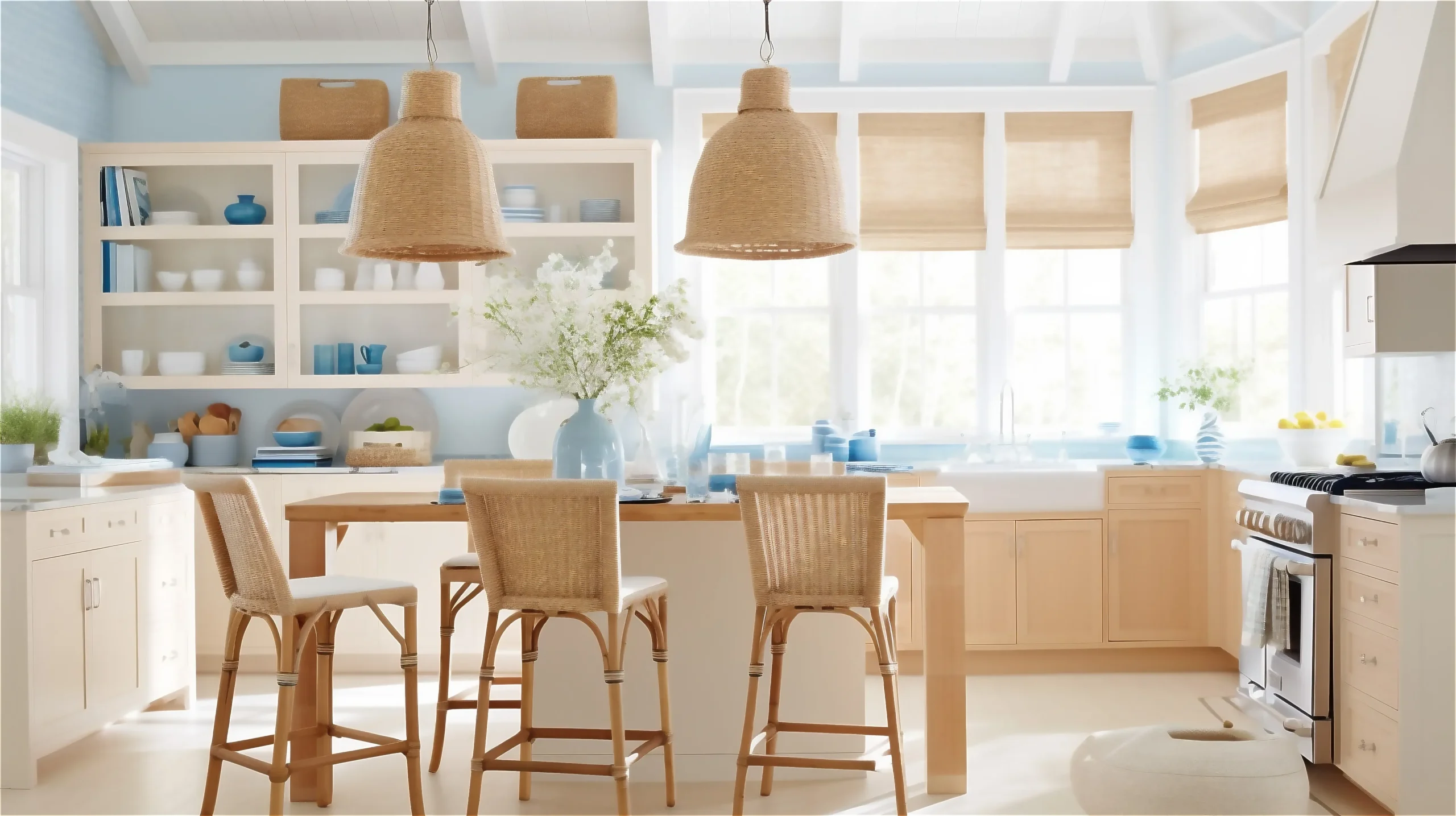 Coastal Kitchen Ideas: 10 Inspirasi untuk Membuat Ruang Makan yang Nyaman dan Elegan 1