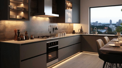 L-Shaped Kitchen Design: Desain yang Efektif untuk Ruang Makan yang Nyaman 3 L-Shaped Kitchen Design: Desain yang Efektif untuk Ruang Makan yang Nyaman
