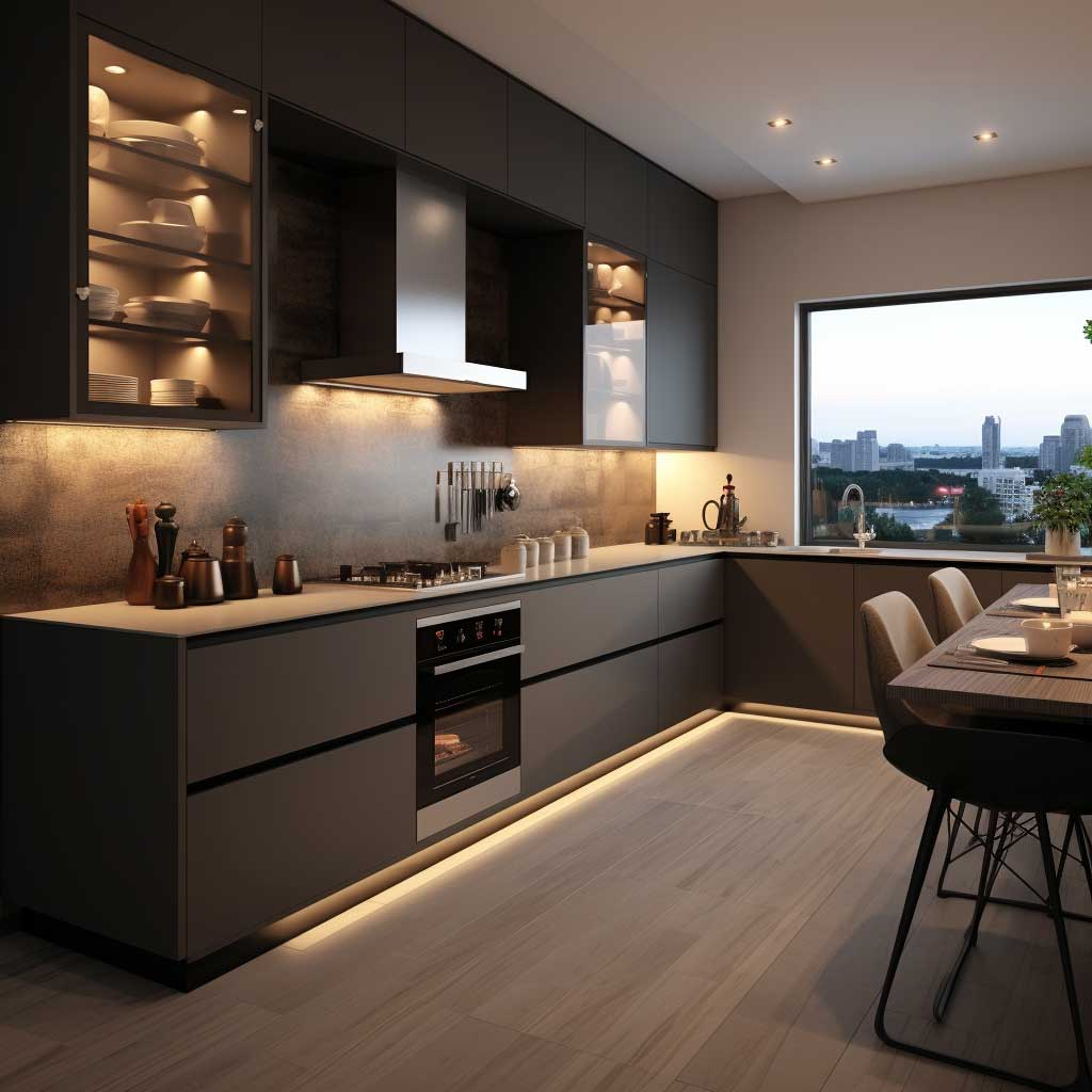 L-Shaped Kitchen Design: Desain yang Efektif untuk Ruang Makan yang Nyaman 1