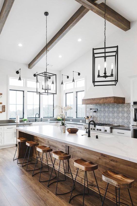 Modern Farmhouse Kitchen Vibe: Desain yang Nyaman dan Elegan 1